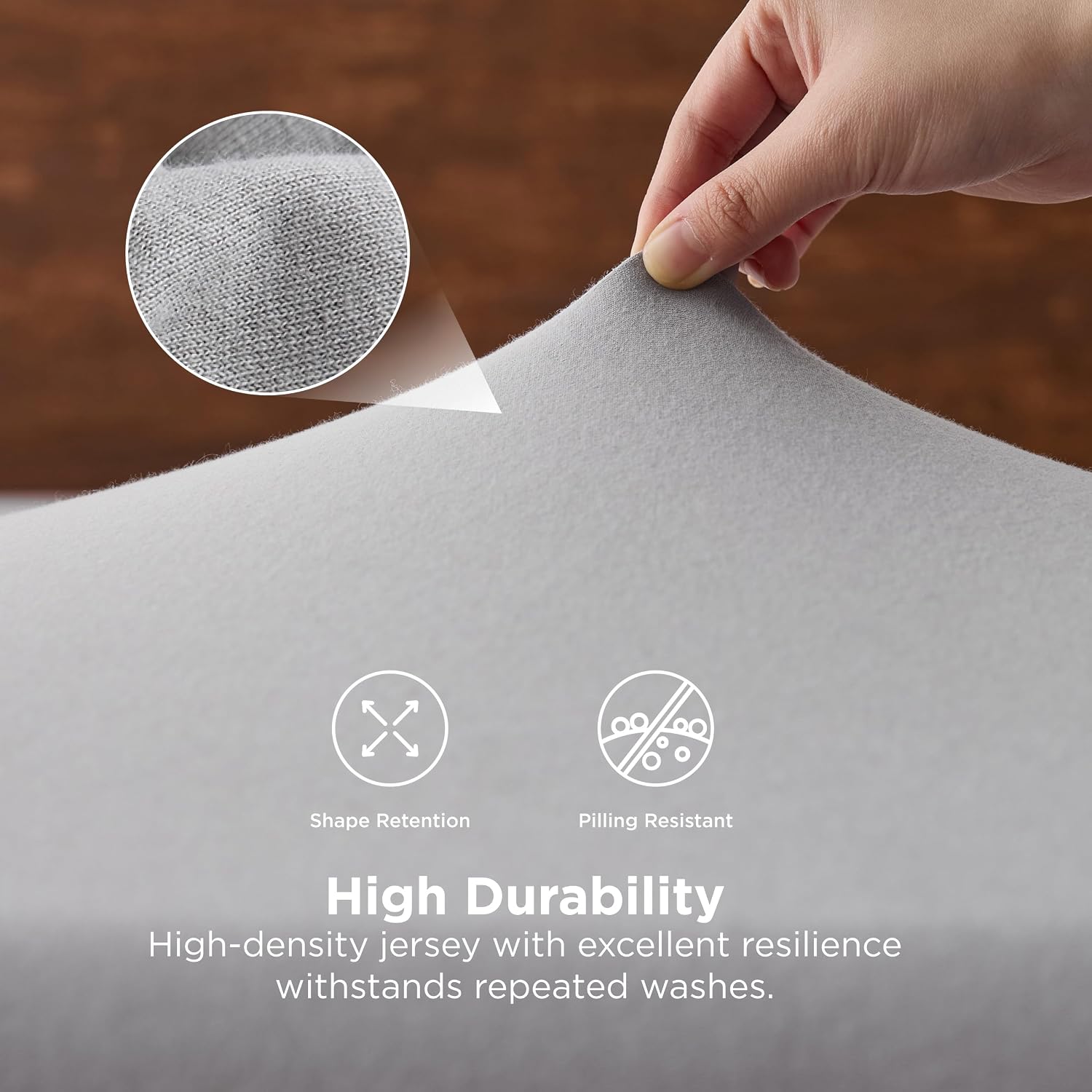 Detalle 1 de Bedsure King Jersey fitted sheet 40 cm