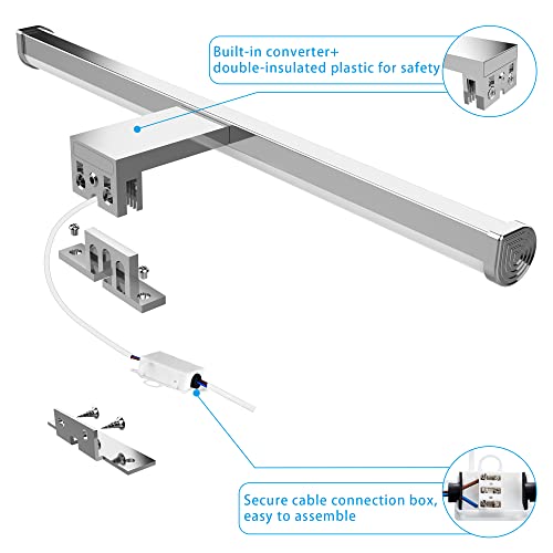 Detalle de Aourow lámpara de espejo LED 40 cm