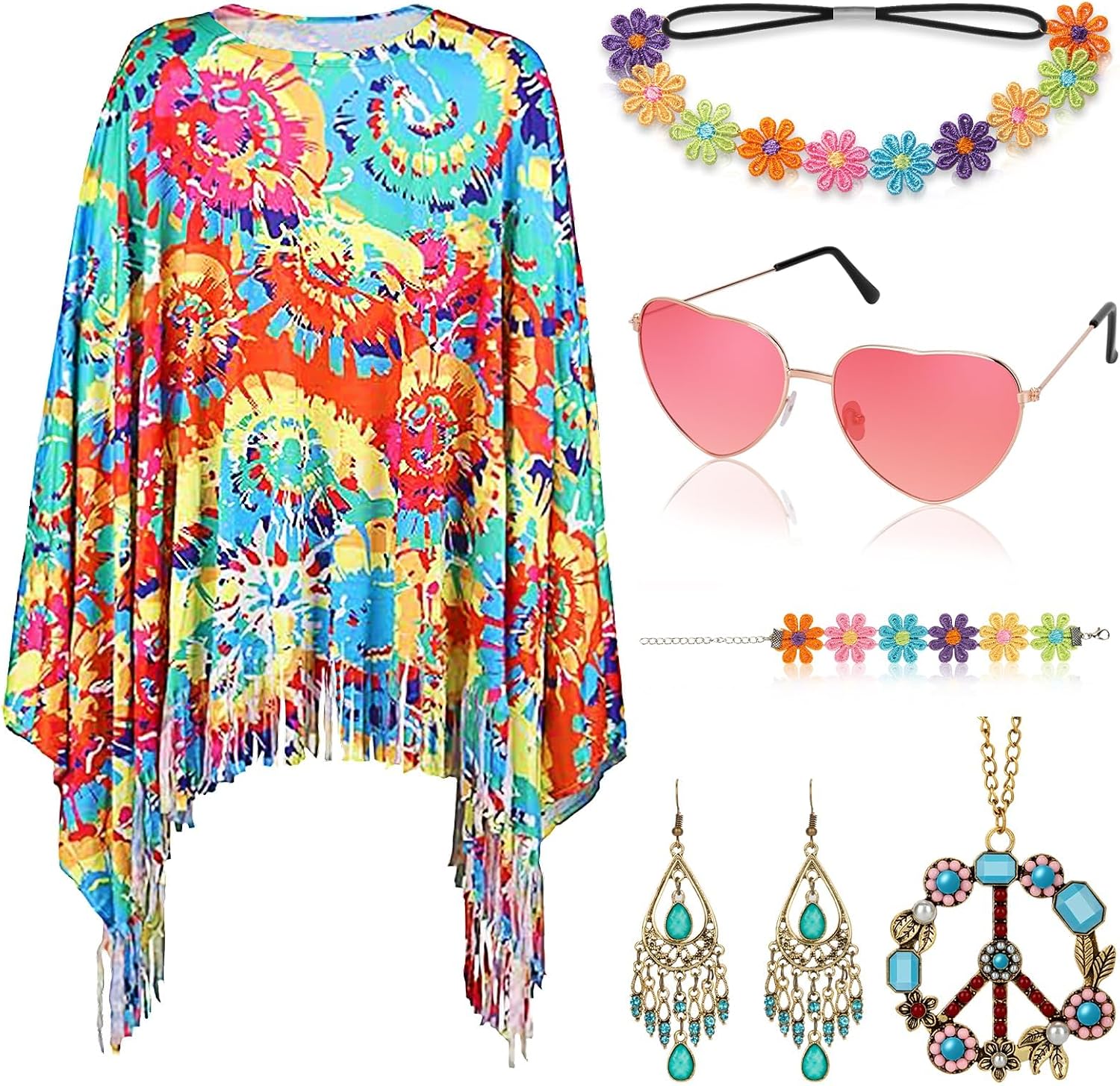 Imagen de Alintor Hippie Kostüm Damen en OfertitasTOP