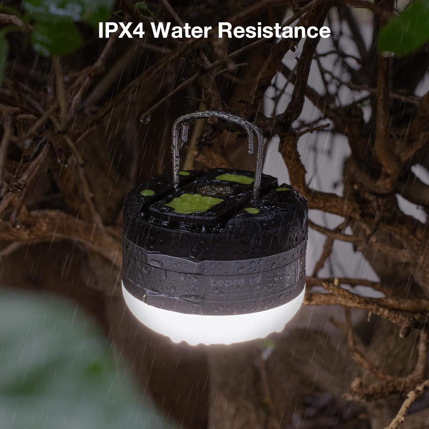 Detalle 2 de LE Lighting EVER lampe de camping rechargeable LED à 3 modes et fonction batterie externe