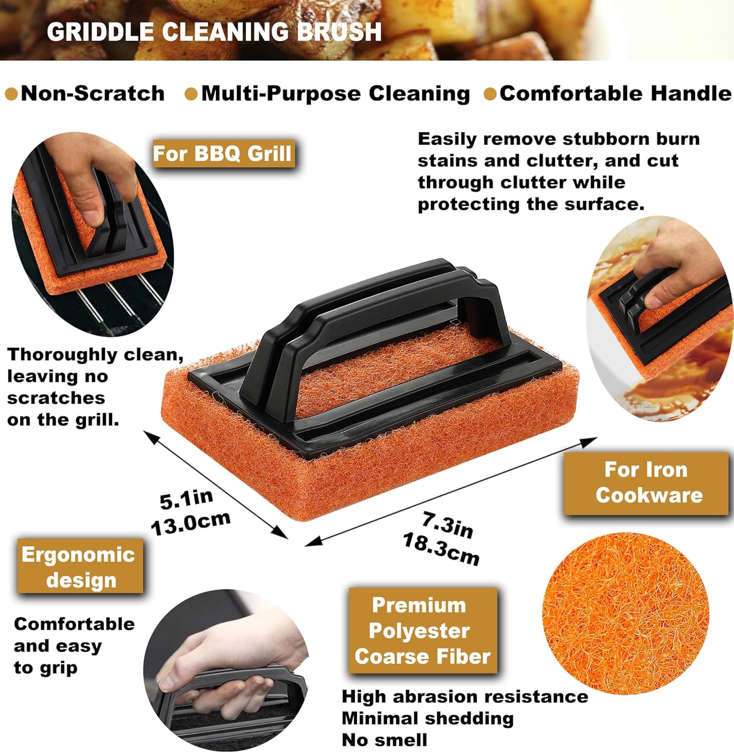 Thumbnail 4 de ROMANTICIST 8pcs Professional Griddle Accessories Kit