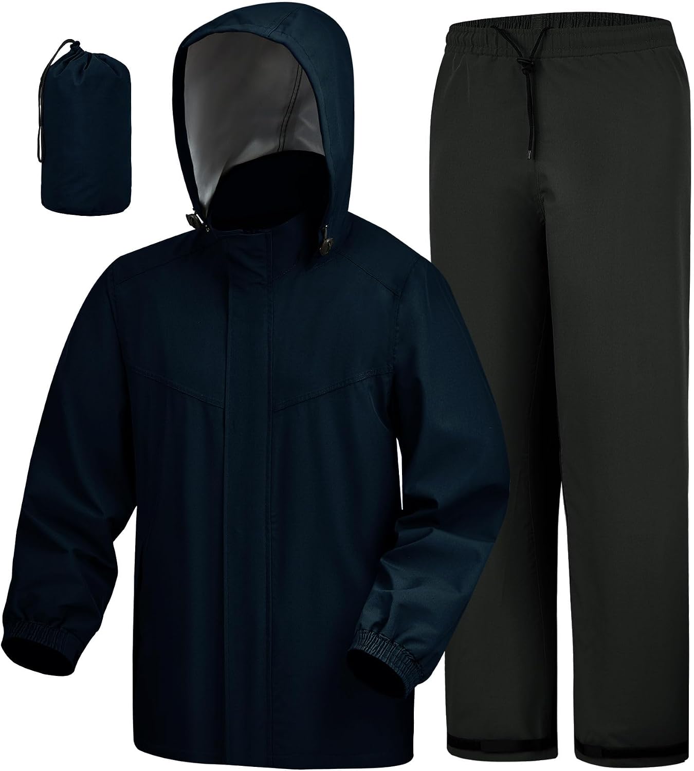 Detalle de iCreek 202X Waterproof 2-Piece Rain Suit with Mesh Lining and Stowable Hood