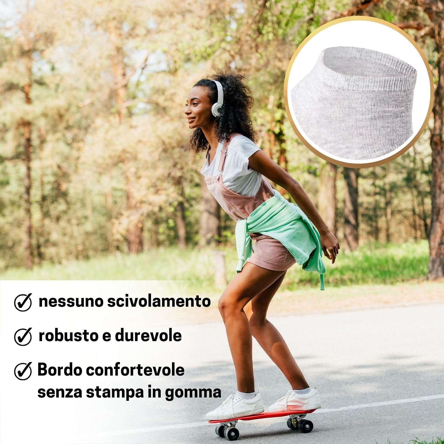 Detalle de sockenkauf24 10 paia calzini corti tipo sneaker uomo e donna in cotone traspiranti