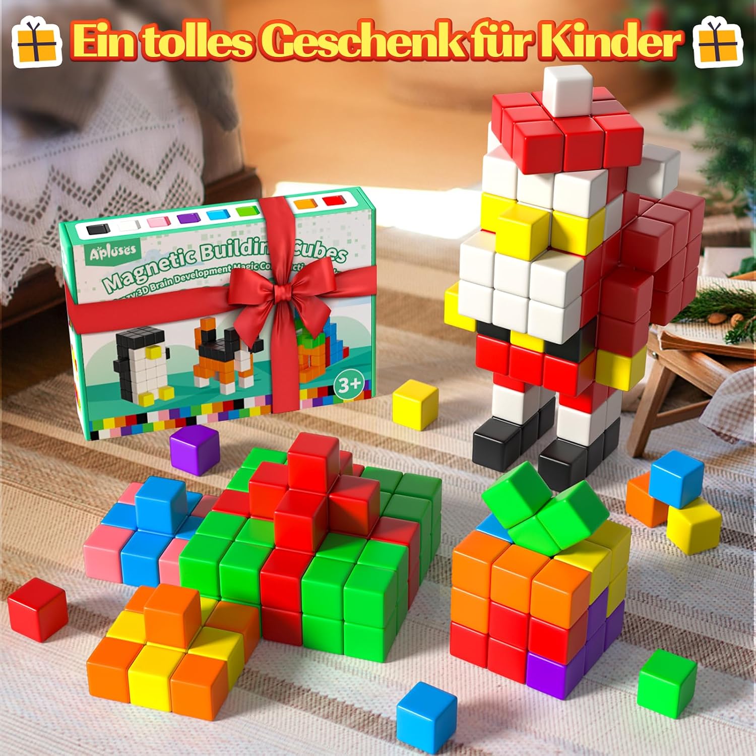 Thumbnail 6 de Apluses 54-teilige Magnetbausteine für Kinder 🧩
