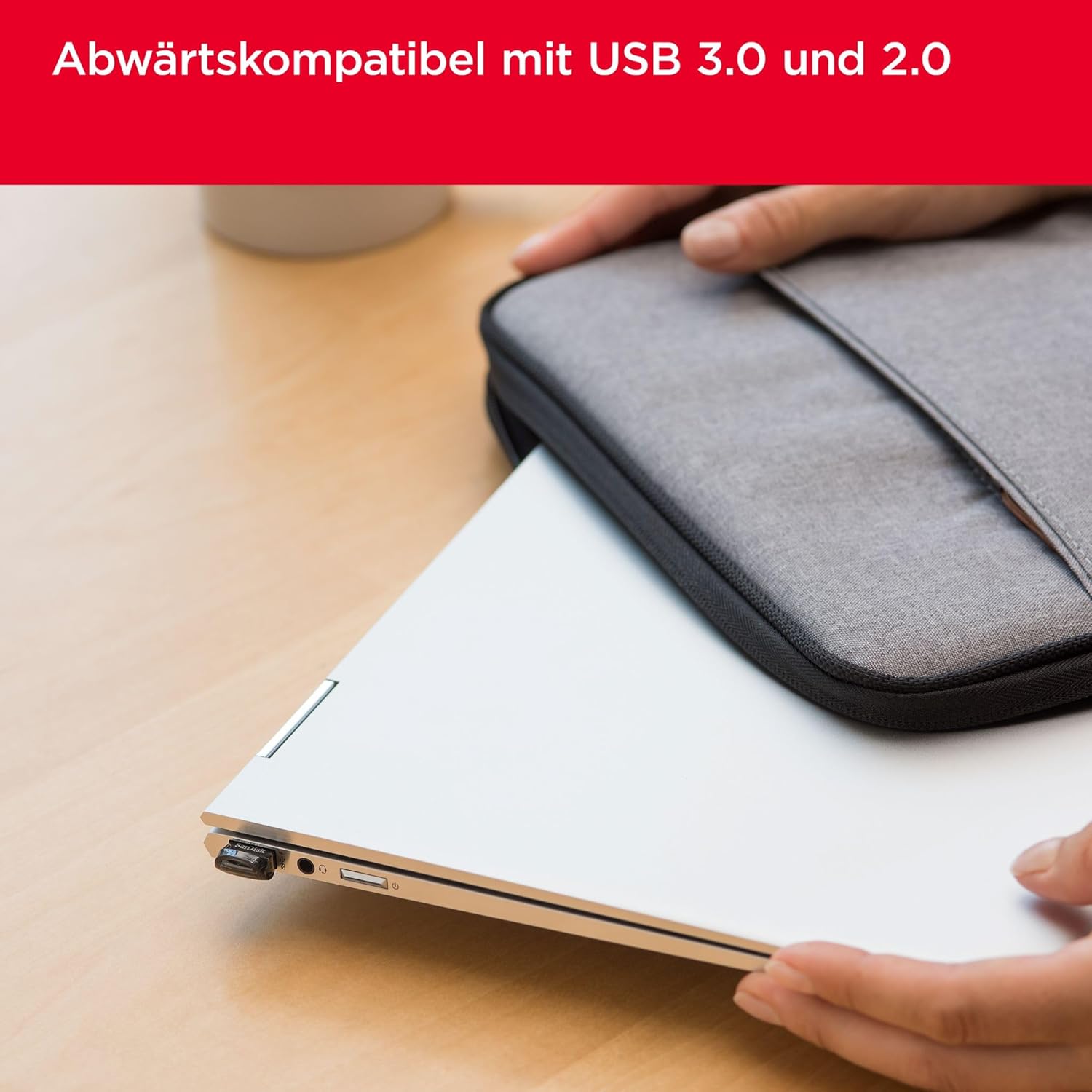 Thumbnail 3 de SanDisk Ultra Fit USB Type-A Flash-Laufwerk 32 GB (3er-Pack) – Plug-and-Stay mit bis zu 130 MB/s Lesen