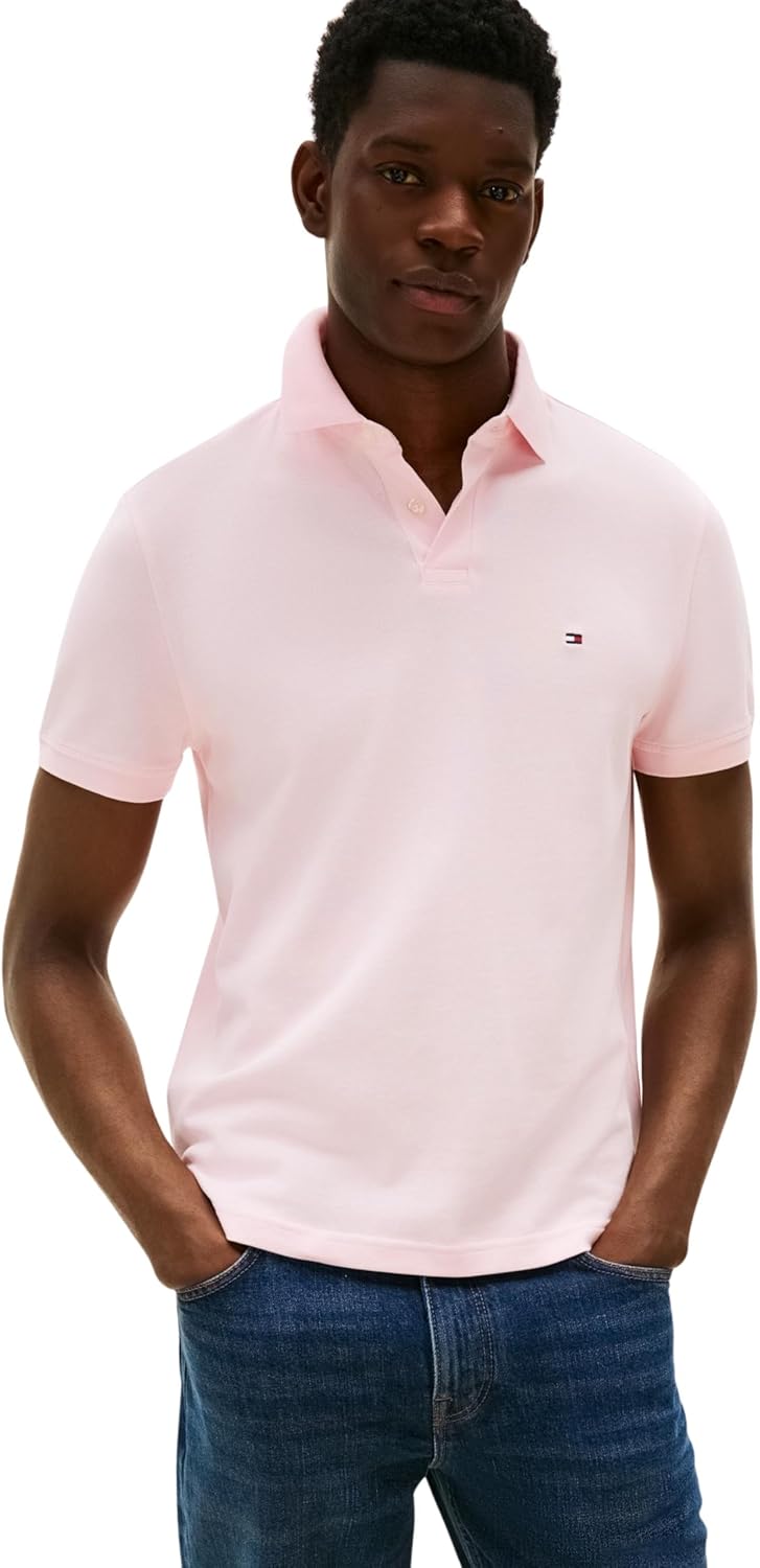 Detalle de Tommy Hilfiger Herren Poloshirt Kurzarm 1985 Regular Fit