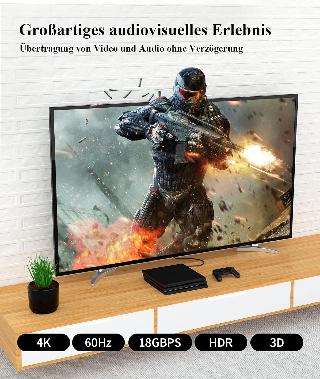 Thumbnail 2 de MT-VIKI 4K60Hz HDMI-Kabel (2 m) mit 18 Gbps Highspeed & Ethernet