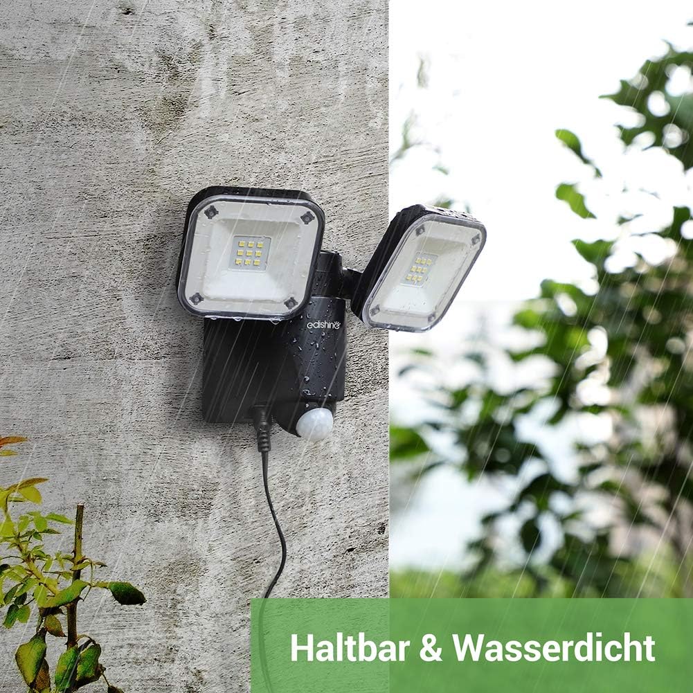 Thumbnail 5 de EDISHINE 63185116529 batteridriven LED-strålkastare med rörelsesensor, 800 lm