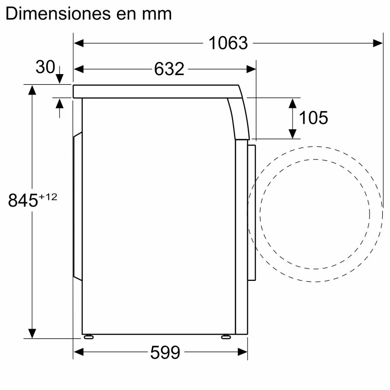 Detalle 2 de Balay 3TS993BT Lavadora 9 Kg 1.200 RPM A Blanco