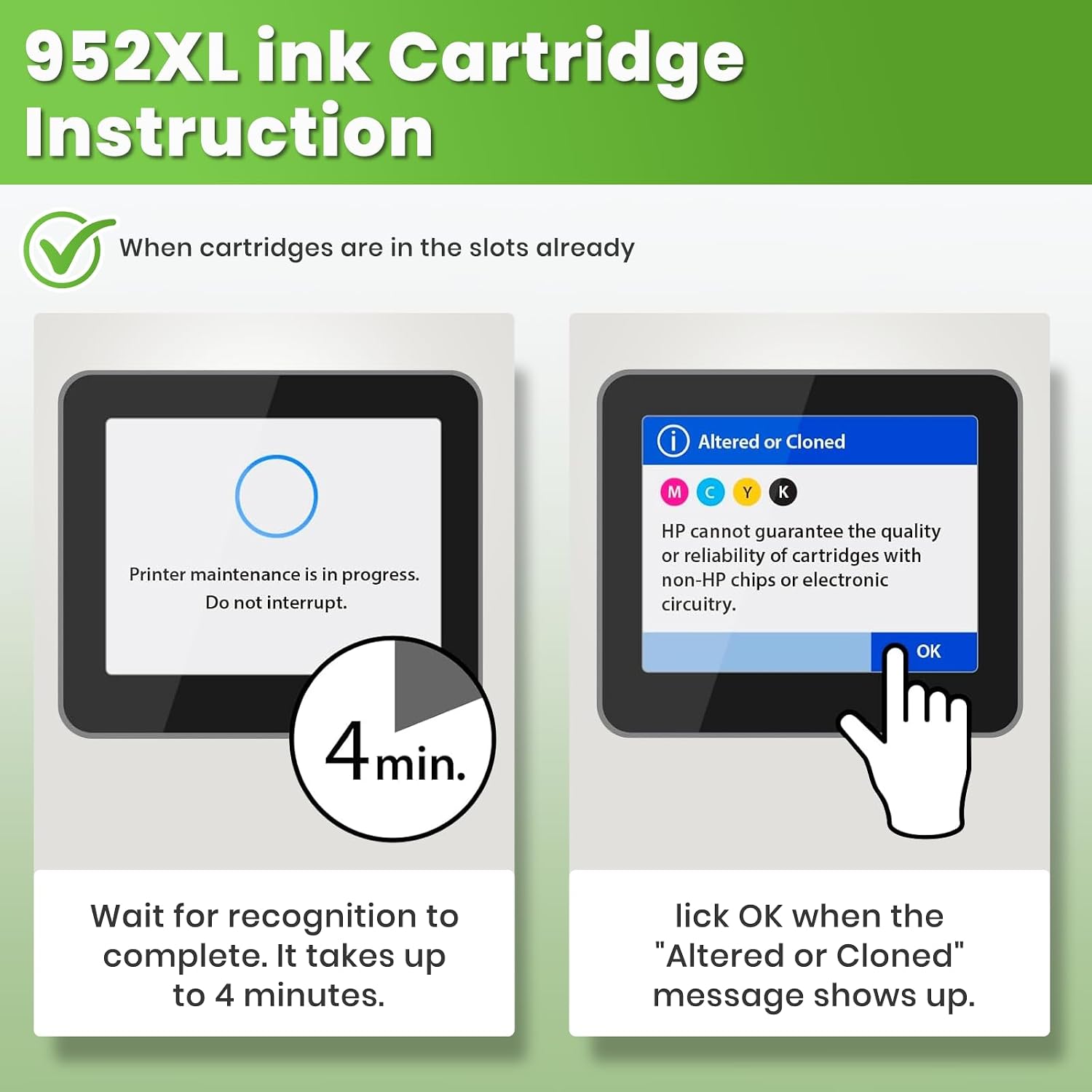 Thumbnail 6 de 952XL Ink Cartridges Combo Pack 4-Pack for HP OfficeJet Pro: Black, Cyan, Magenta, Yellow