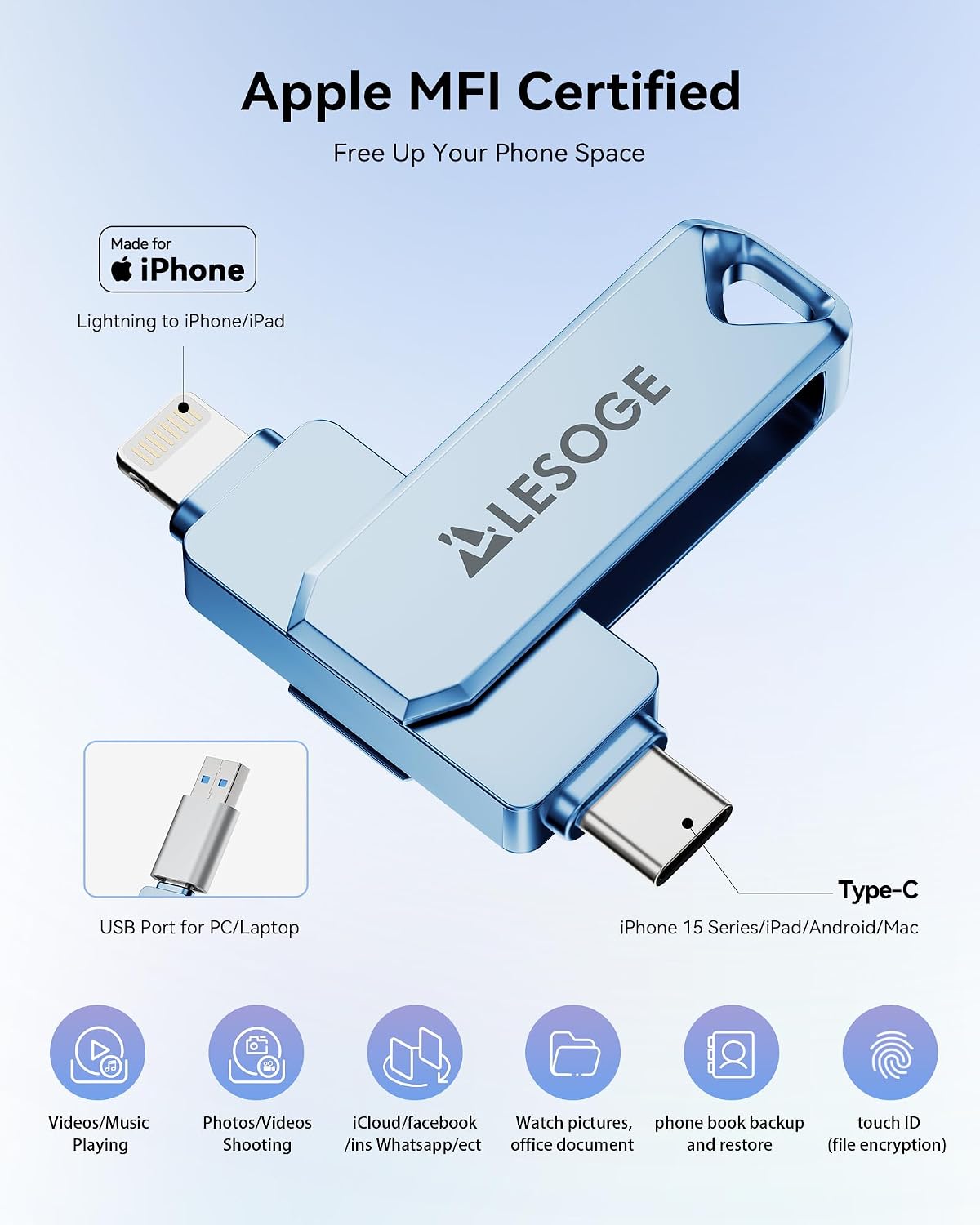 Detalle 2 de Flash Drive for iPhone, 256GB