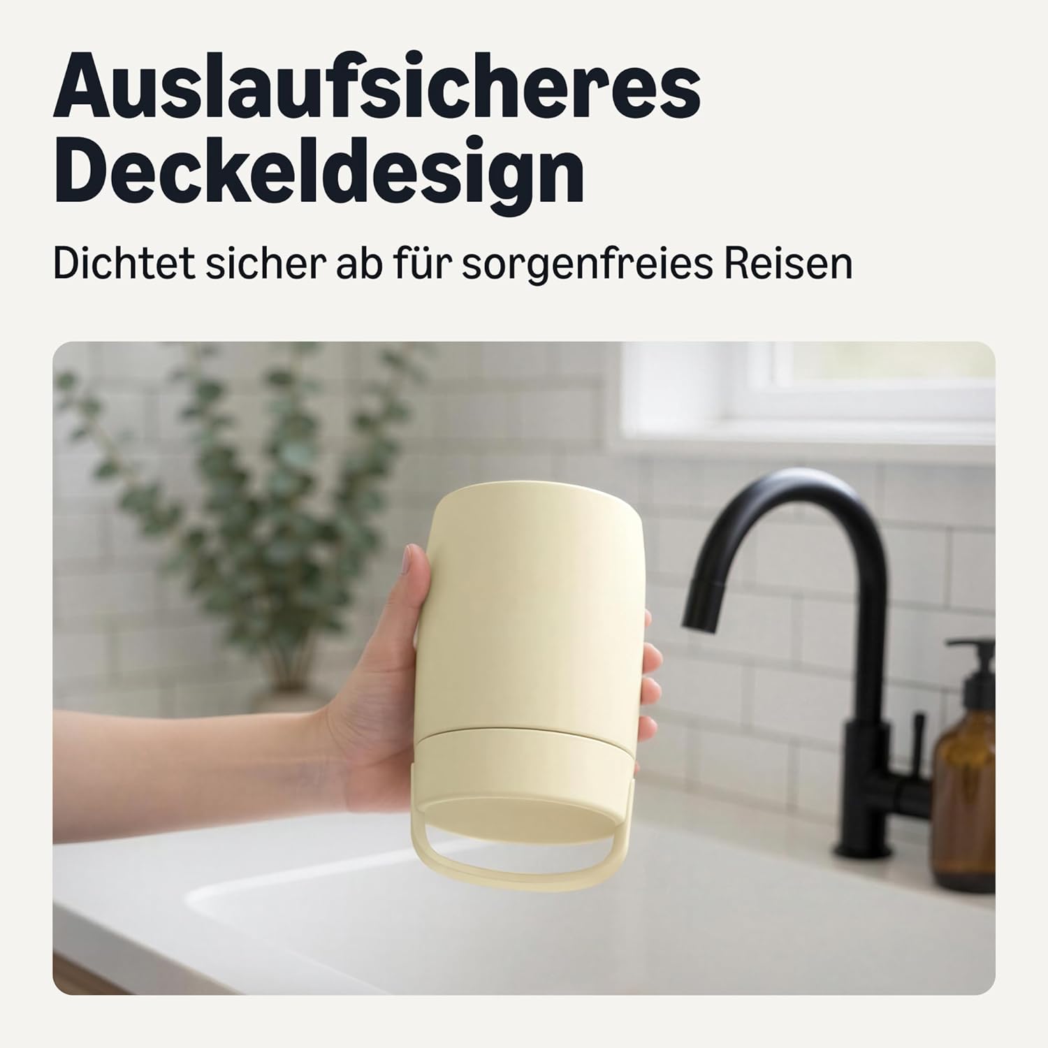 Thumbnail 3 de Amazon Basics isolierte Edelstahl-Speisendose (473 ml), elfenbeinfarben – für heiße und kalte Speisen