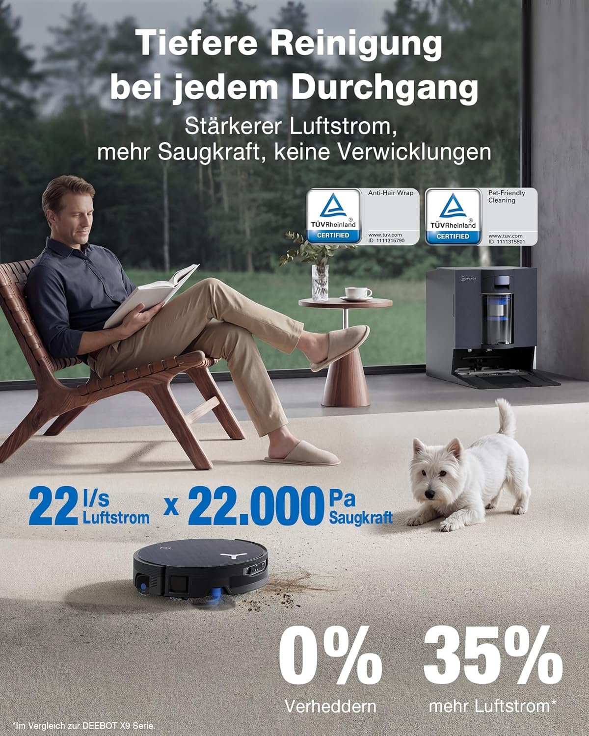 Thumbnail 3 de ECOVACS DEEBOT X12 OmniCyclone – Saugroboter mit Wischfunktion, BLAST & FocusJet