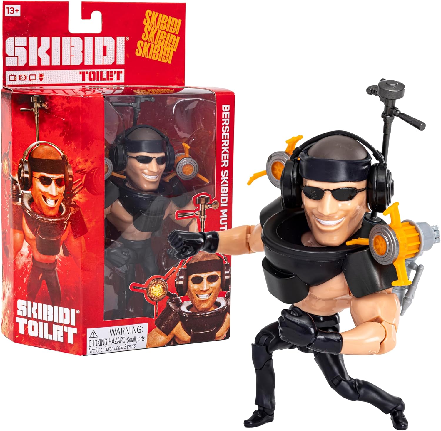 Detalle de Skibidi Toilet Detainer Astro Toaleta – figurka Deluxe, seria 2, 15 cm
