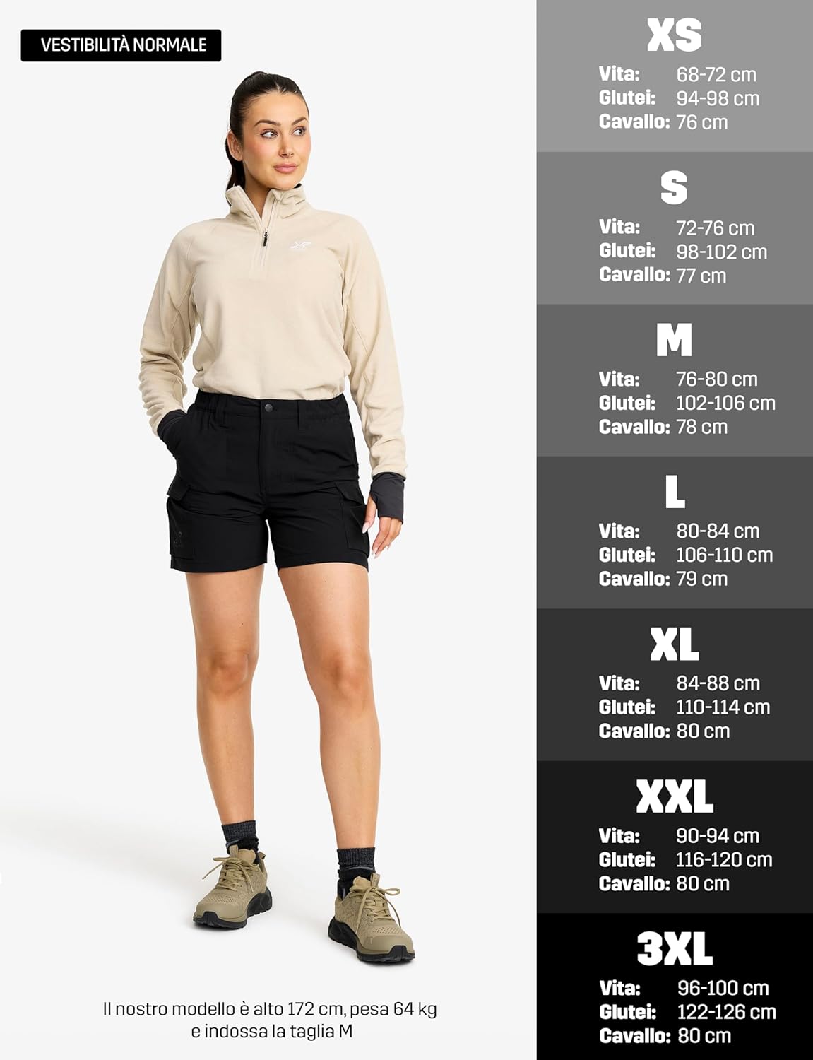 Thumbnail 2 de RevolutionRace Adventure Cargo Stretch Shorts da donna: bermuda trekking leggere con tasche