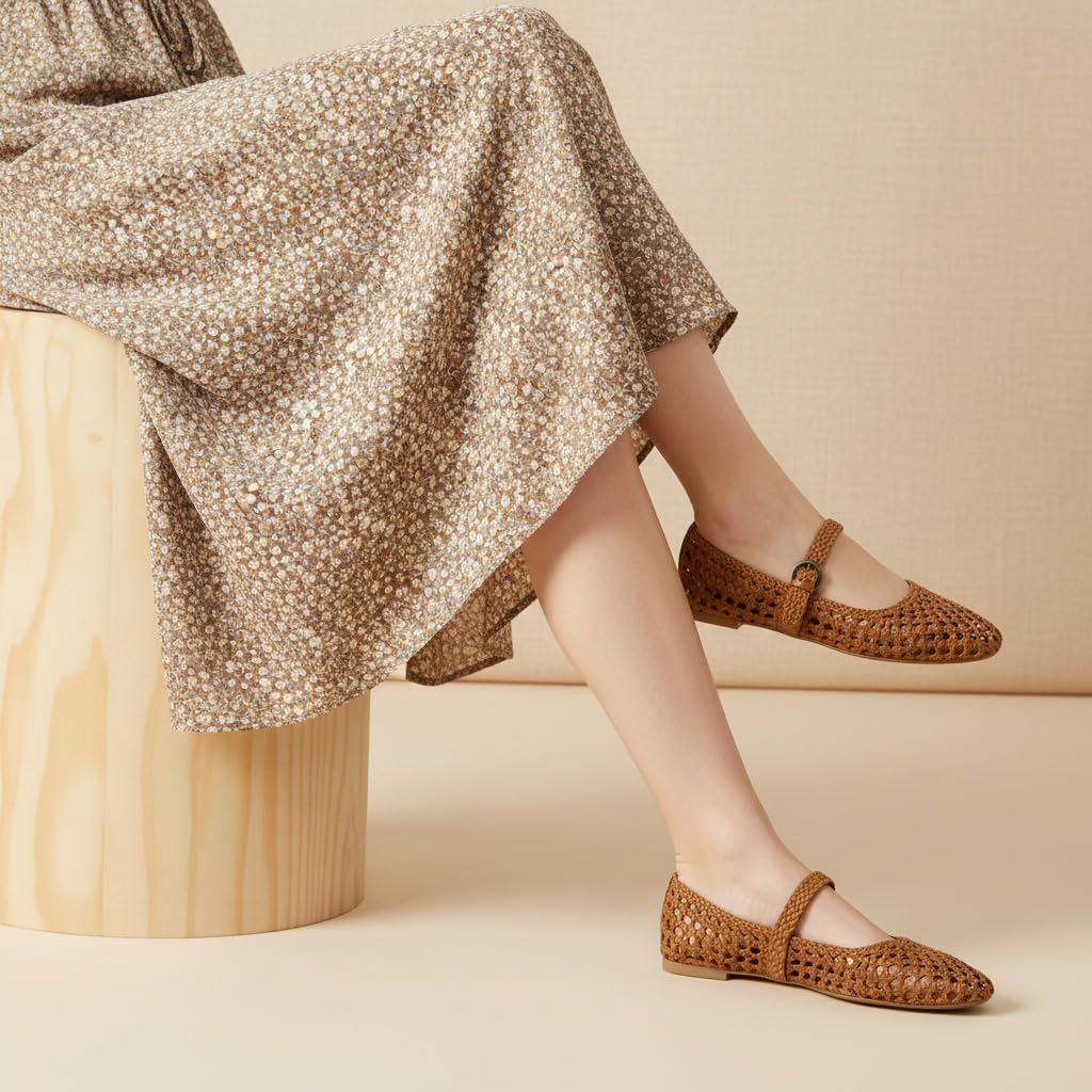 Detalle de CUSHIONAIRE Weston Memory Foam Mary Janes
