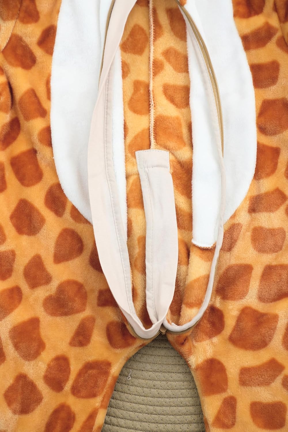 Detalle 2 de FHSFDZSW Baby Flannel Animal Onesie with Hood and Button Opening