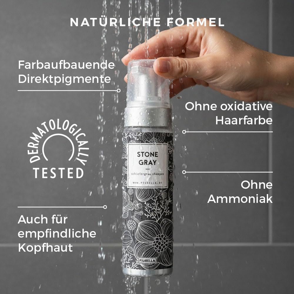 Thumbnail 5 de Piubella STONE GRAY Graustich Schaumshampoo 200 ml
