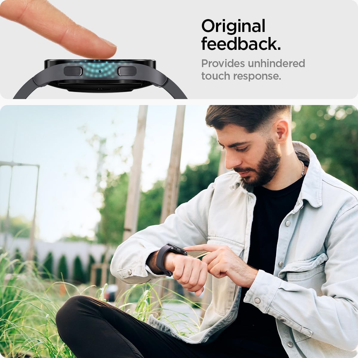 Thumbnail 4 de Spigen Glas.tR EZ Fit Protector Pantalla Samsung Galaxy Watch
