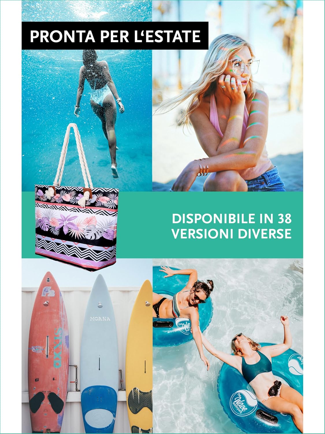 Thumbnail 4 de DonDon Grande shopper da spiaggia idrorepellente