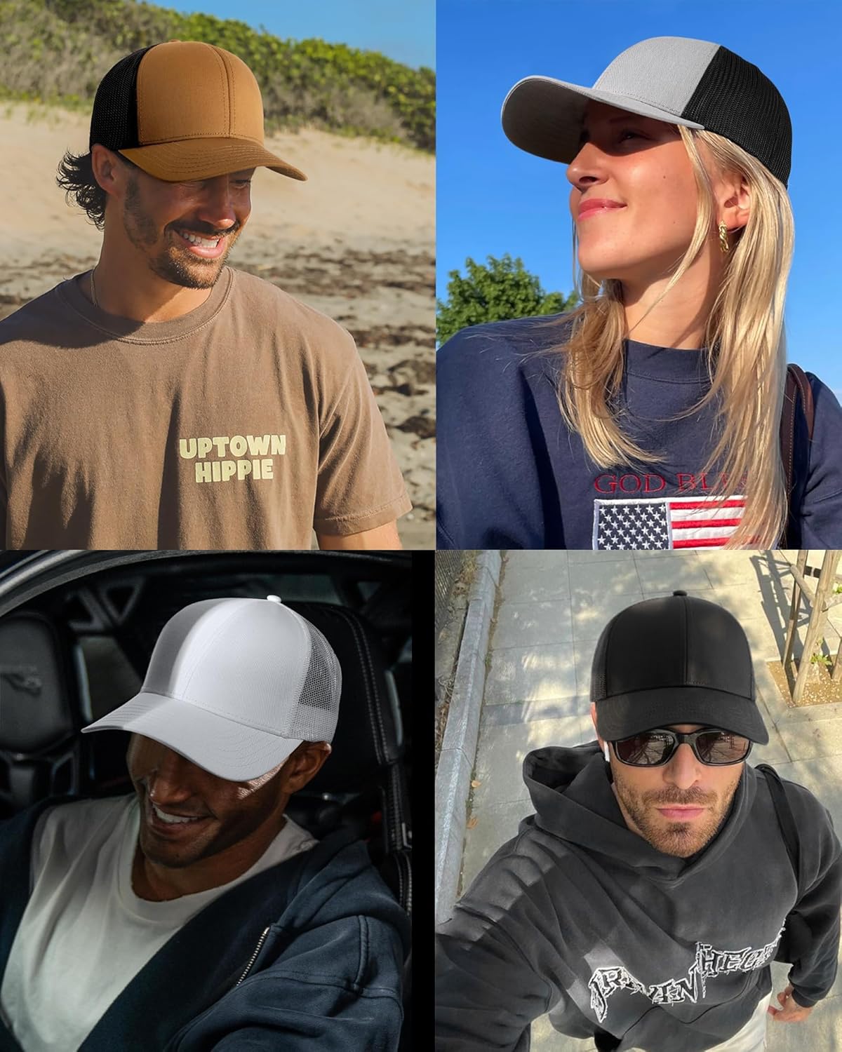 Thumbnail 4 de FURTALK Baseball Caps: Adjustable Mesh Back Trucker Cap for Men