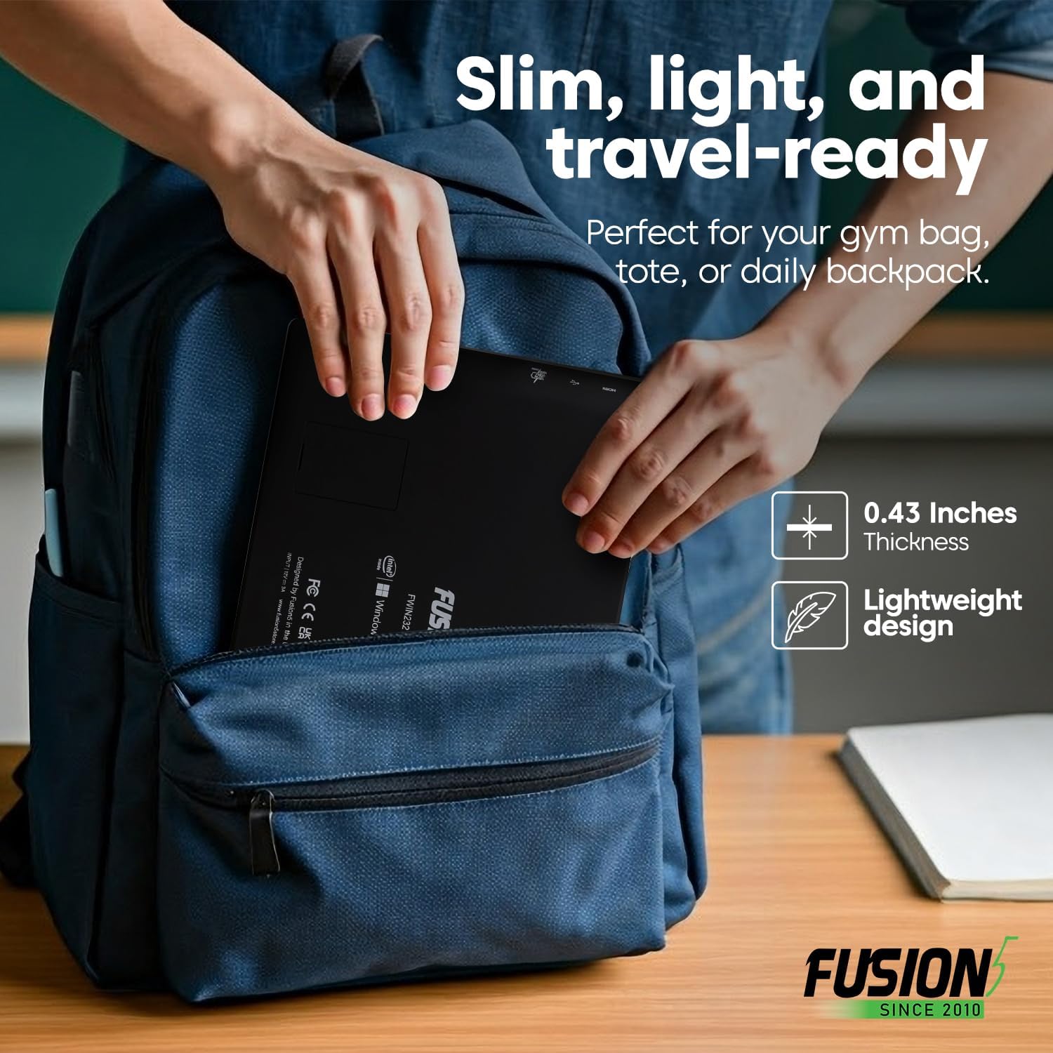 Detalle 2 de Fusion5 FWIN232 PRO N5 10.1” Windows 11 Pro Tablet PC with Intel 13th Gen, 12GB RAM, 512GB SSD, USB-C & HDMI