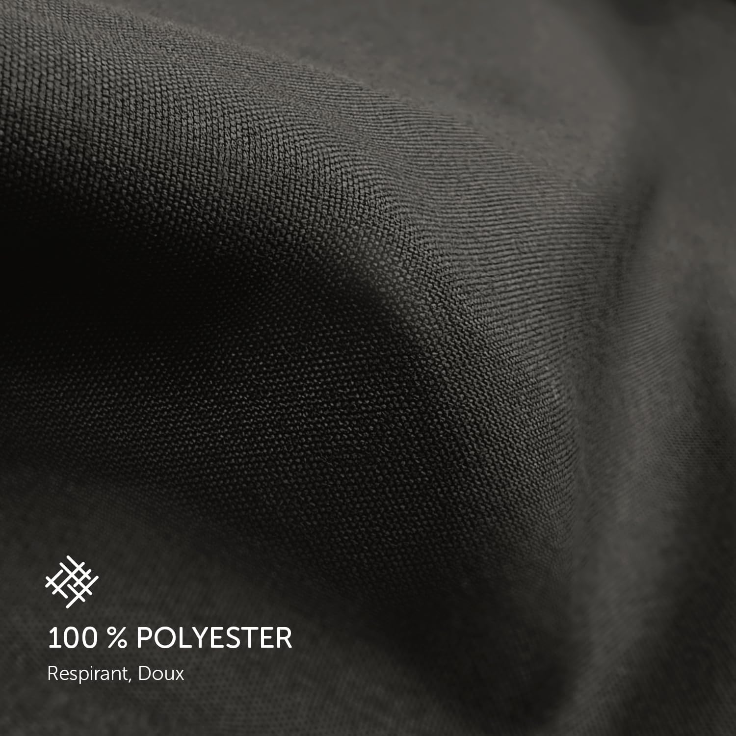 Thumbnail 1 de AboveBED Taie d'oreiller 50x70 (Lot de 2) – Anthracite, Jersey 100% Polyester