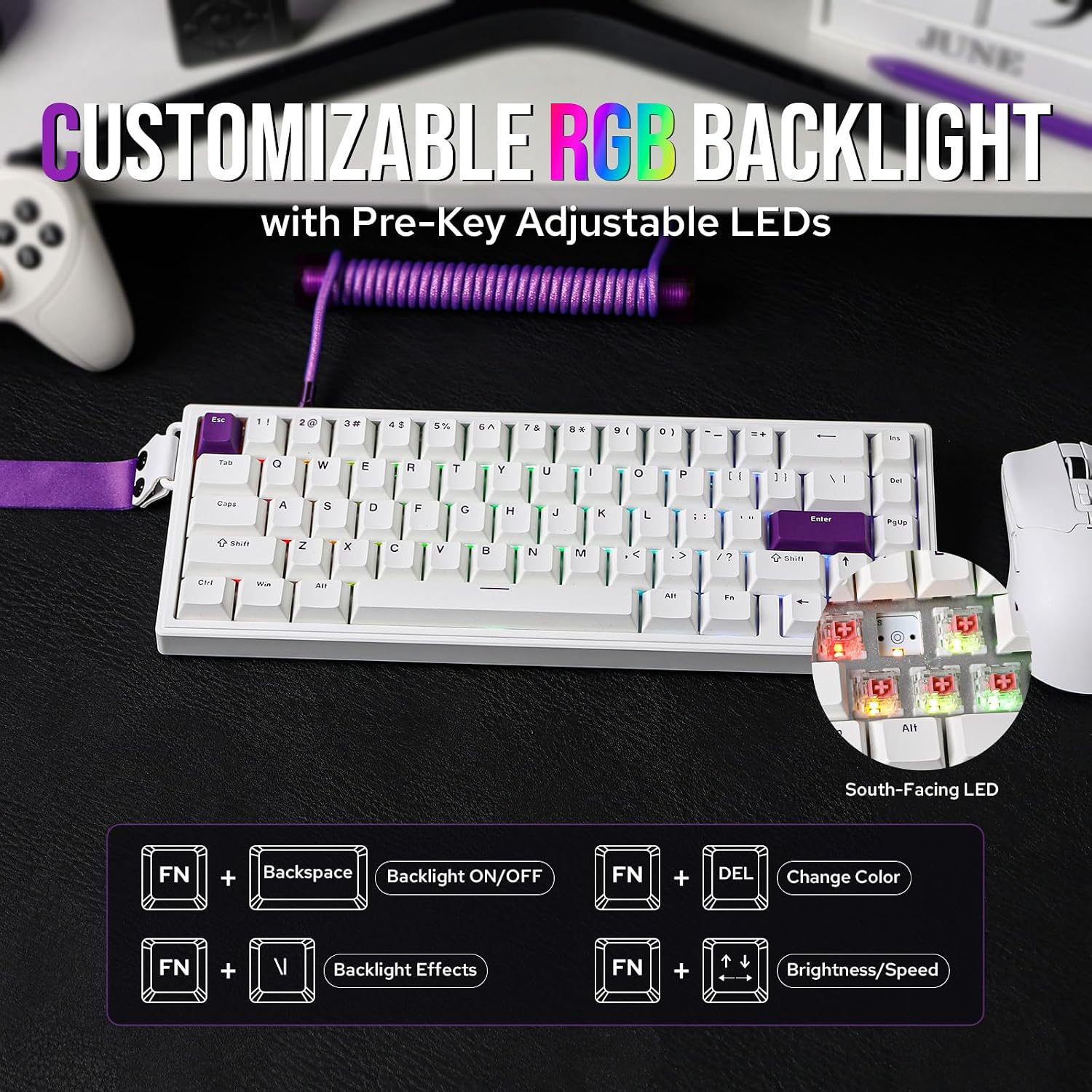 Thumbnail 6 de EPOMAKER HE68 Magnetic Gaming Keyboard