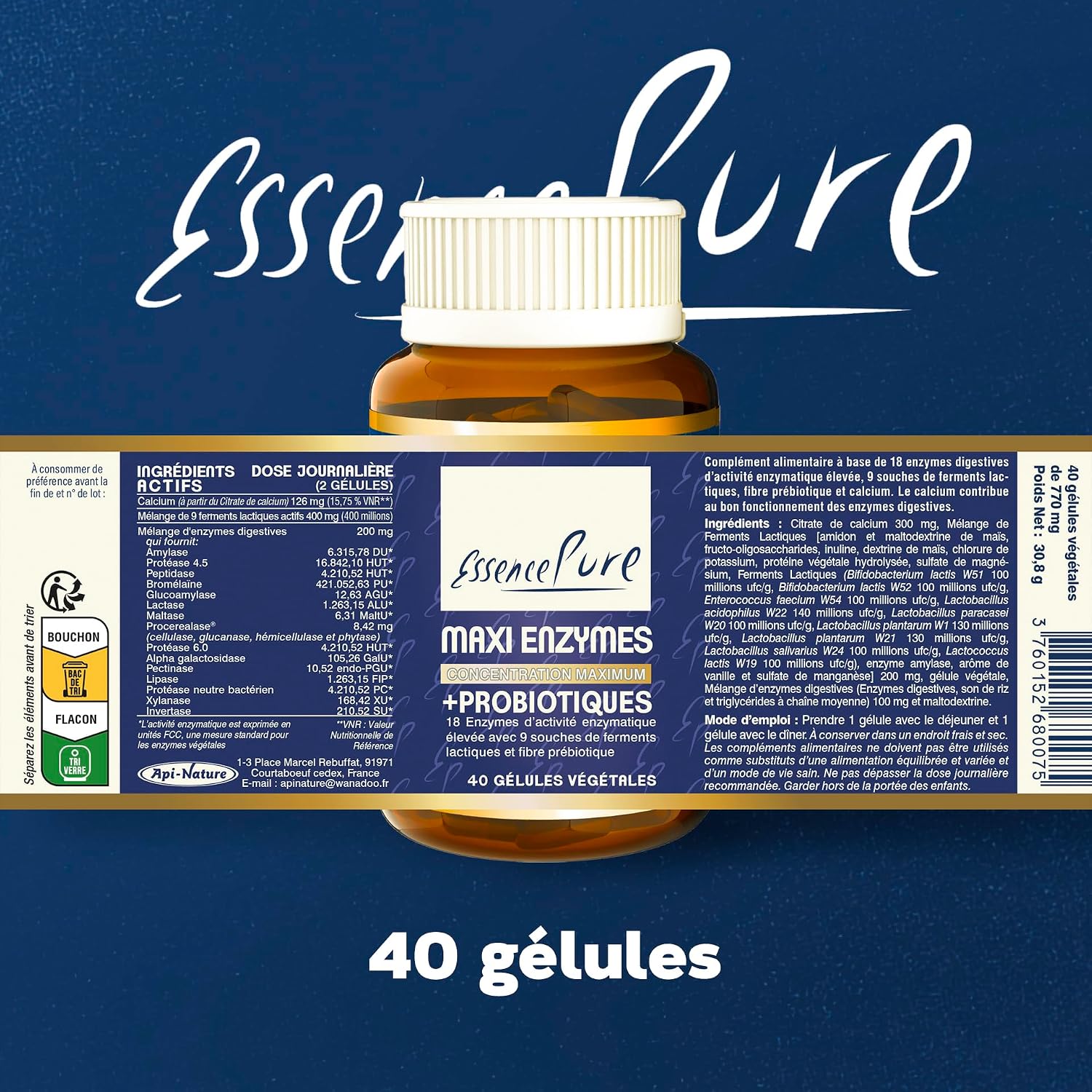 Thumbnail 5 de Maxi Enzymes + Probiotiques 40 gélules