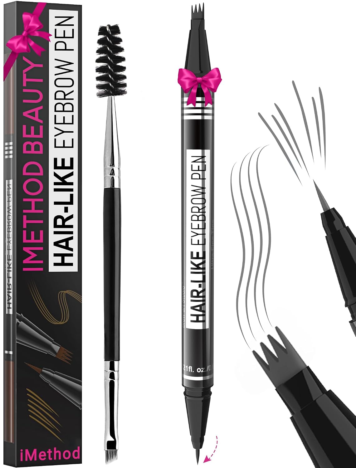Detalle de iMethod Microblading Augenbrauenstift Grey 2‑in‑1
