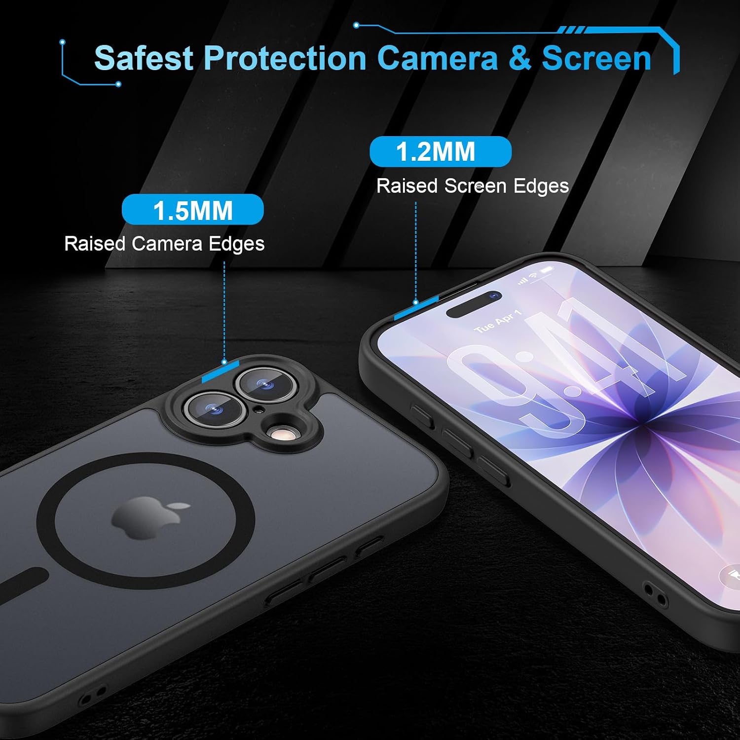 Thumbnail 5 de TQIAHF Cover Magnetica per iPhone 17 con 2 Pellicole Vetro Temperato – Protezione Slim e MagSafe