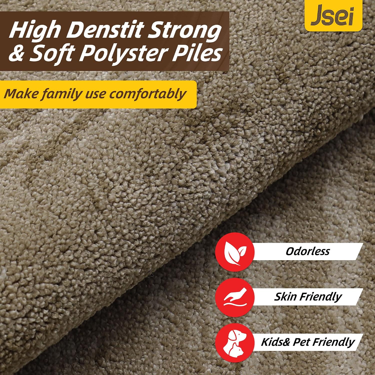 Detalle 2 de JSEI Tapis Anti-Salissures 60x90 Beige