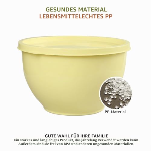 Detalle 2 de Greentainer Rührschüssel-Set mit Deckeln, 5 Größen, stapelbar und BPA-frei