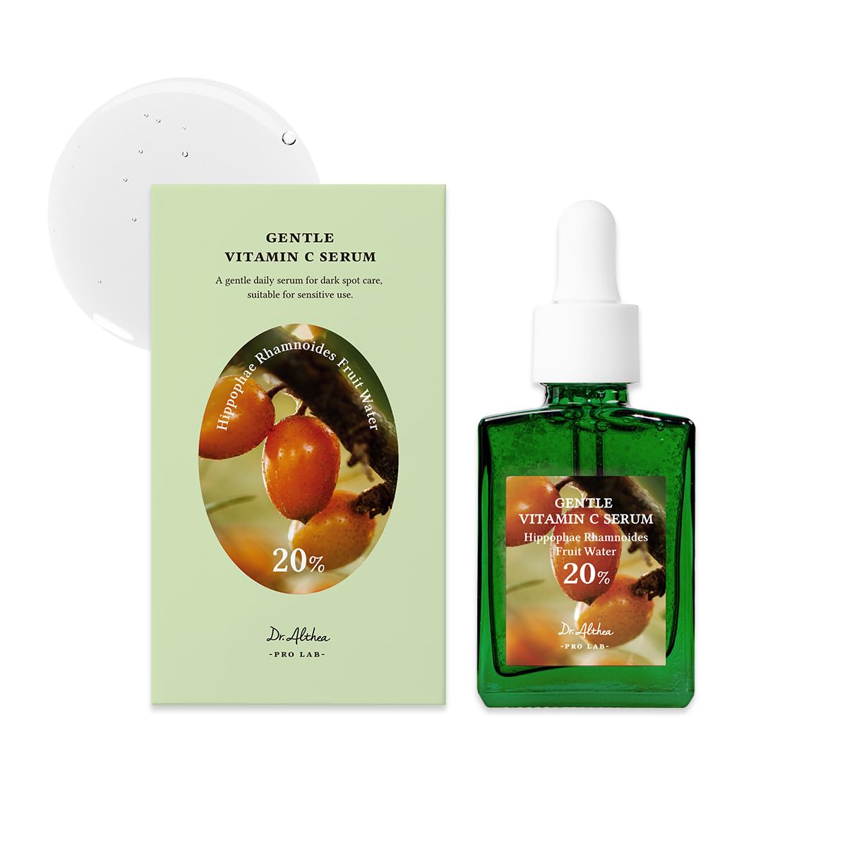 Detalle de DR. ALTHEA Gentle Vitamin C Serum 20% (30 ml) – Gesichtsserum für einen frischen Haut-Boost