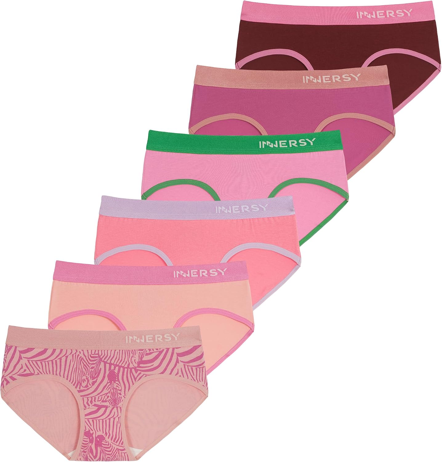 Thumbnail 6 de INNERSY Unterhosen Teenager Mädchen Baumwolle – 6er Pack, weiche Slips ohne Etikett