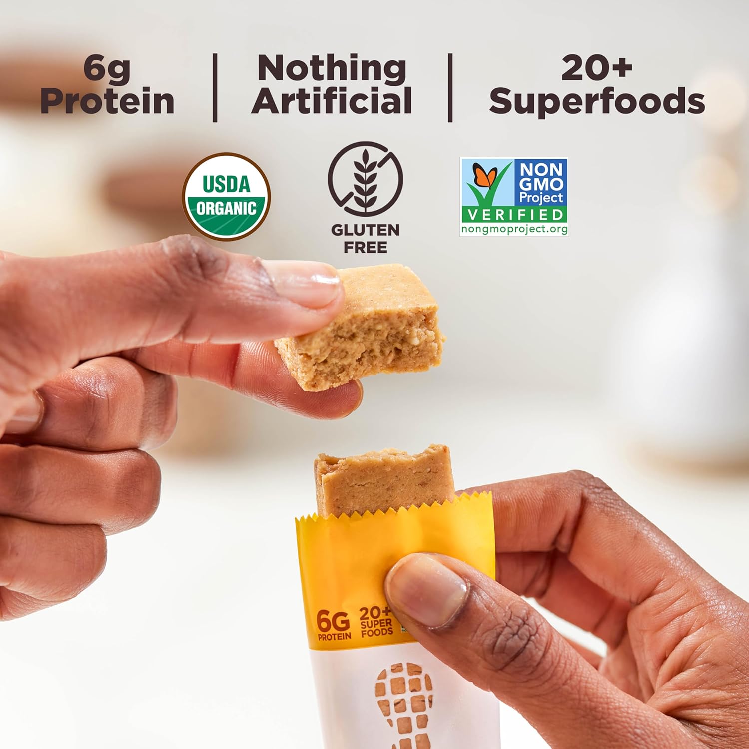Detalle 2 de Perfect Bar Mini Peanut Butter Protein Bars, 6g Protein, 120 Calories, 24 Count