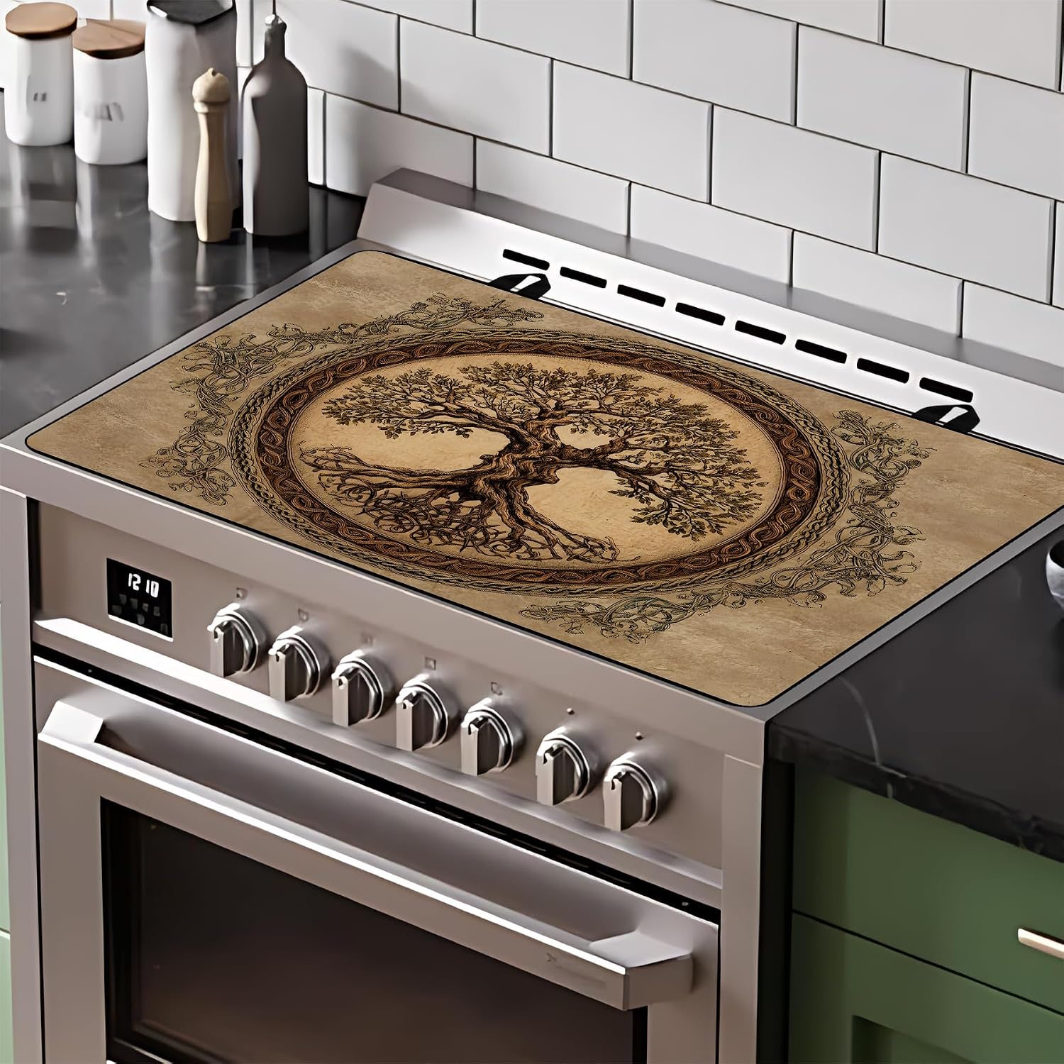Thumbnail 6 de BVBOX STC Stove Top Cover, 28" x 20" Absorbent Non-Slip Cooktop Mat