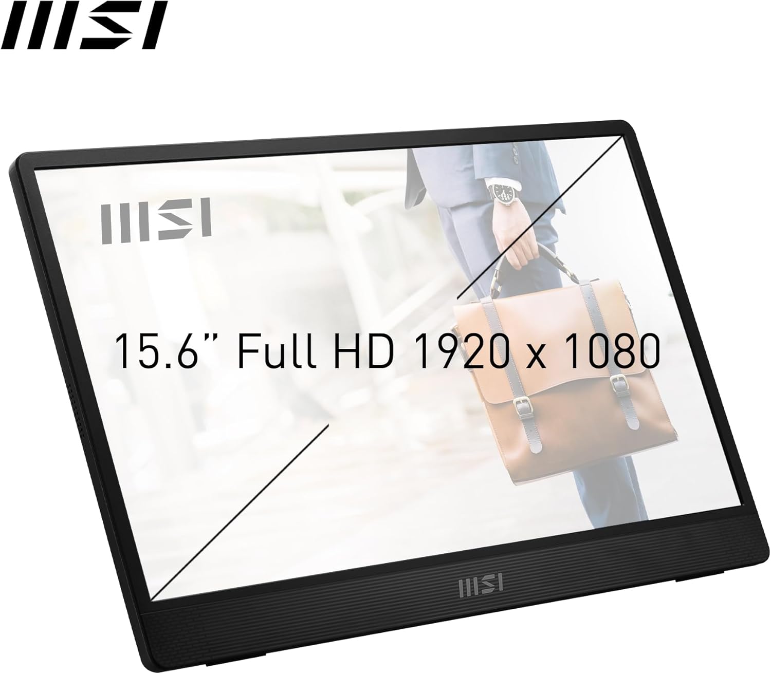 Thumbnail 1 de MSI Pro MP161 E2U – Écran portable 15,6" Full HD IPS, USB‑C et Mini‑HDMI