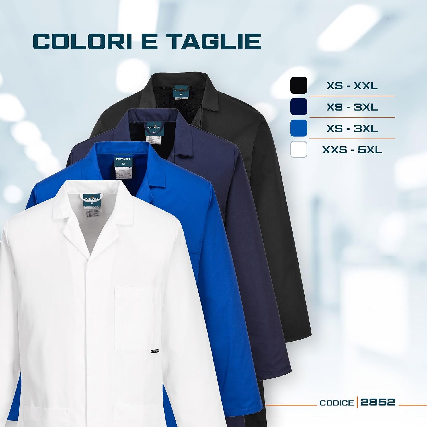 Thumbnail 4 de Portwest 2852NARL camice da uomo L navy