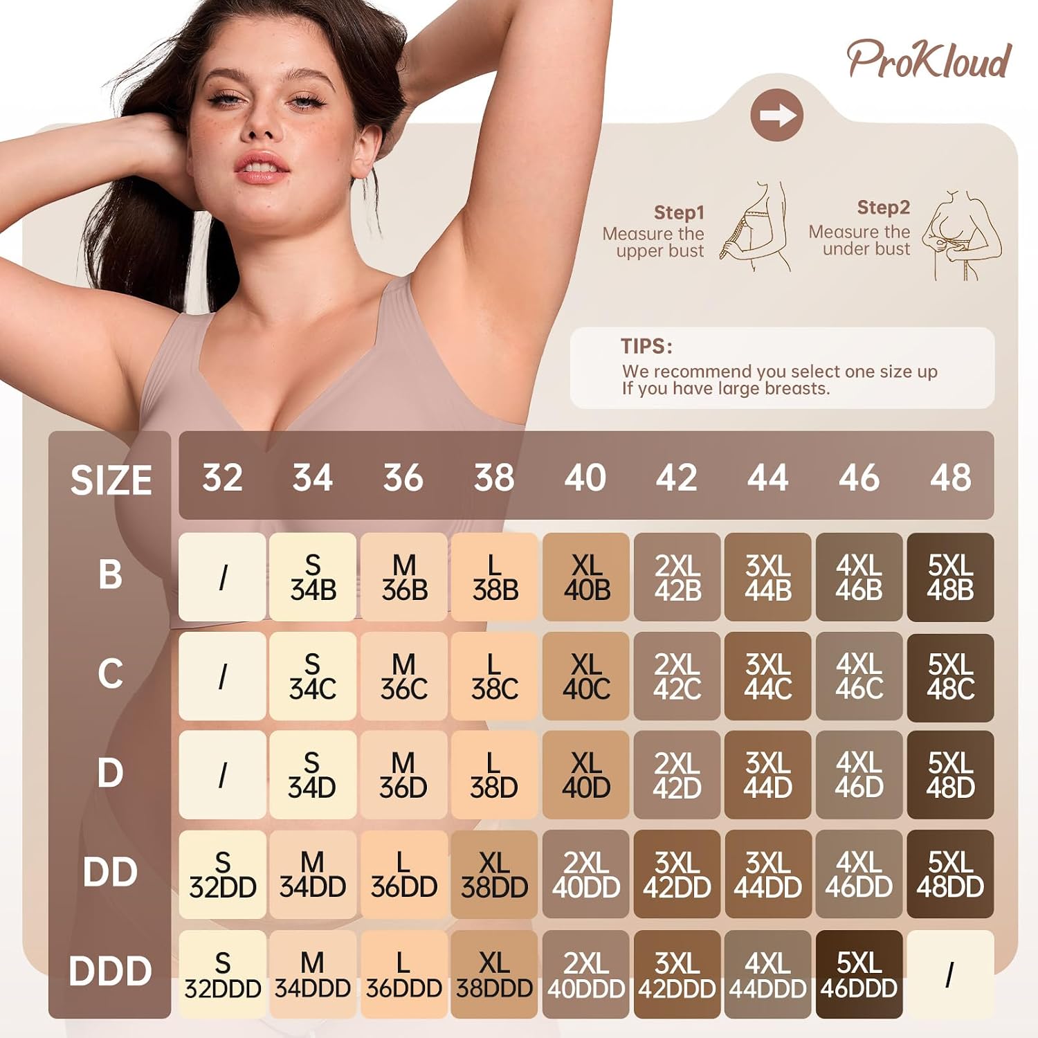 Thumbnail 6 de ProKloud Jelly Bras Wireless Full Coverage 5XL