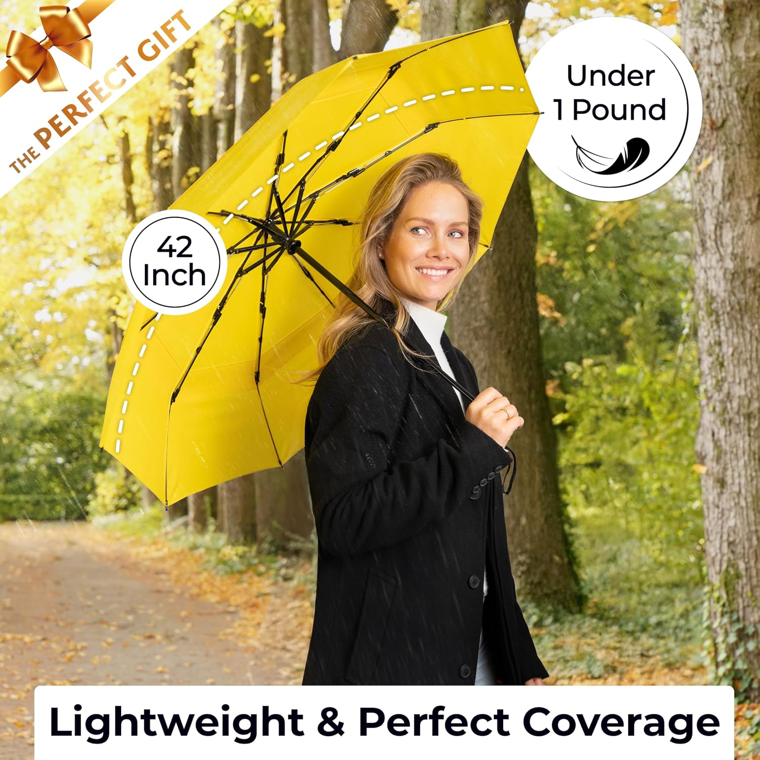 Thumbnail 4 de TUMELLA windproof travel umbrella 11 x 2.75 in