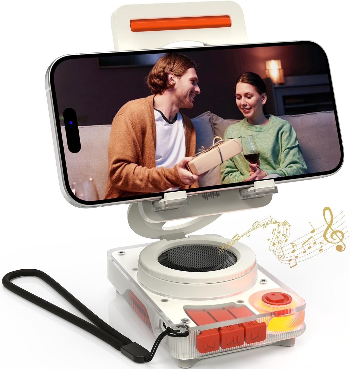 Thumbnail 6 de ANCwear Support portable pour téléphone et haut-parleur Bluetooth — son HD, design pliable