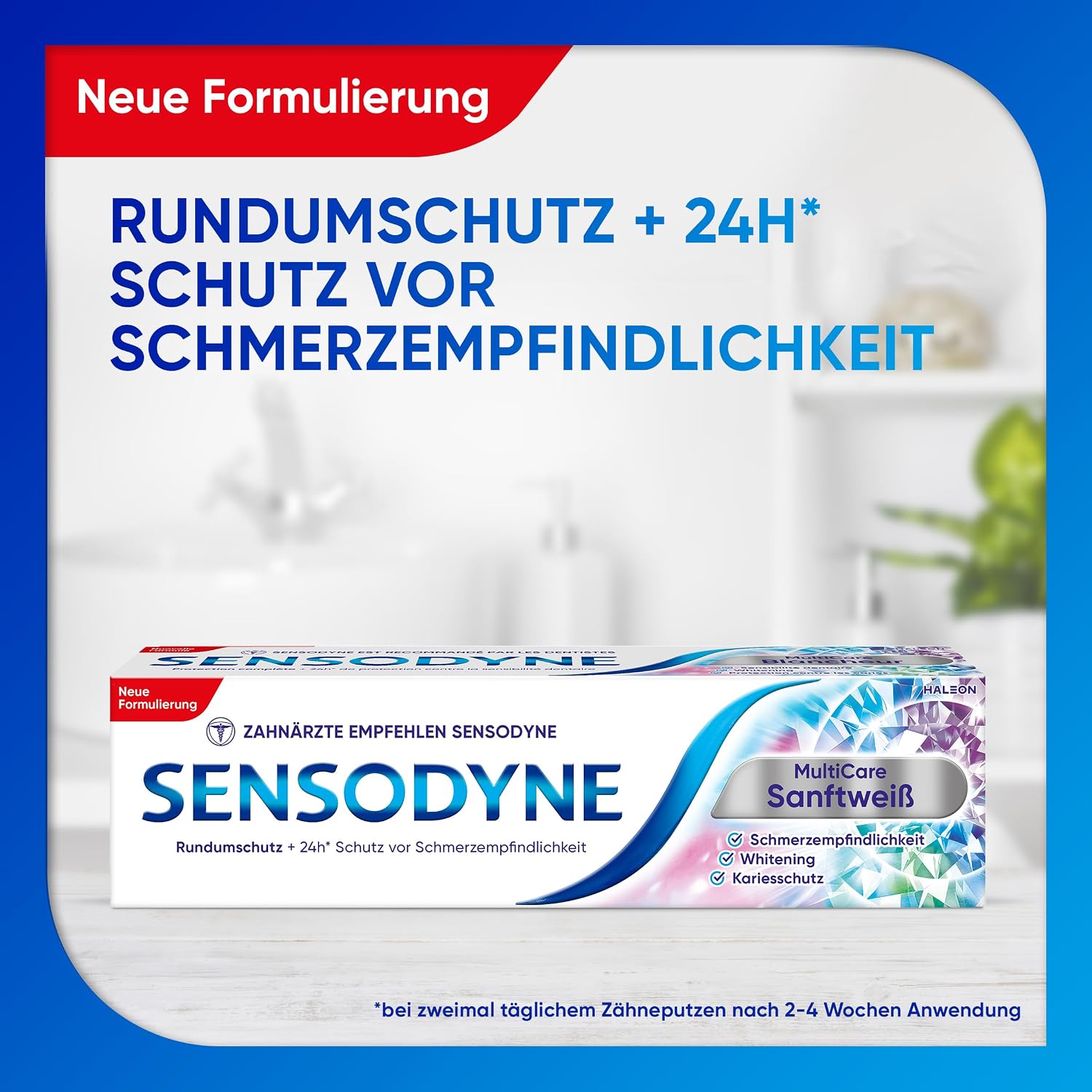 Detalle 2 de Sensodyne MultiCare Sanftweiß 4x75 ml 🪥