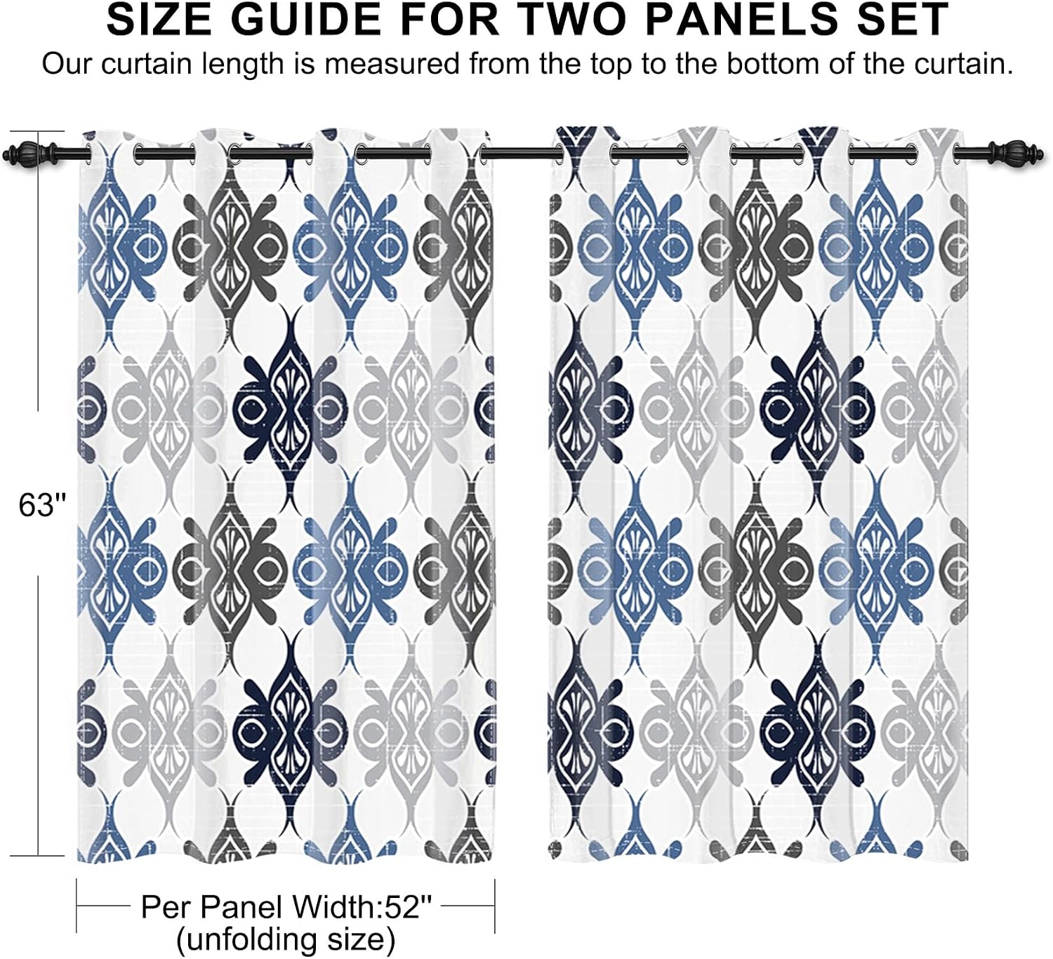 Thumbnail 6 de GICDSU Blackout Curtains, 52W x 63L