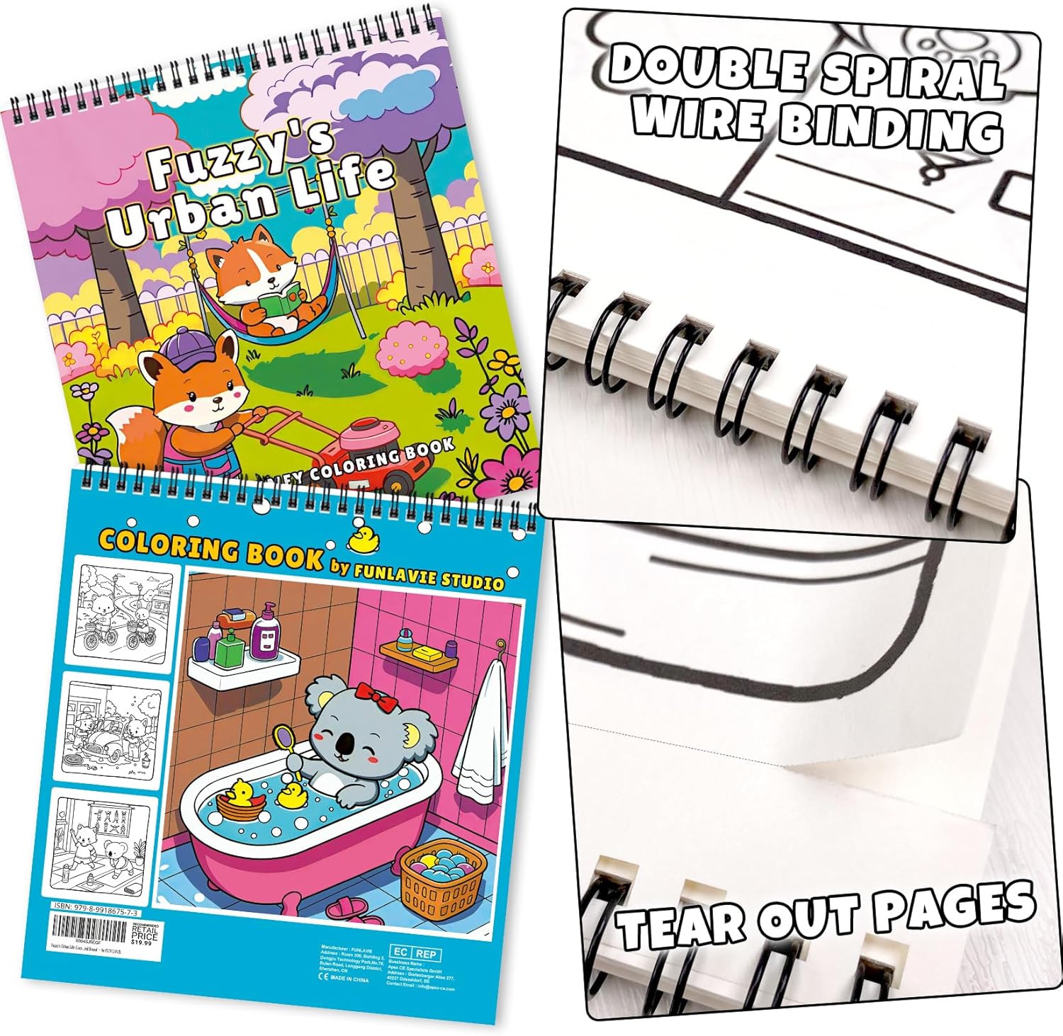 Thumbnail 1 de FUN LAVIE Cosy Colouring Book for Adults Relaxation 🎨