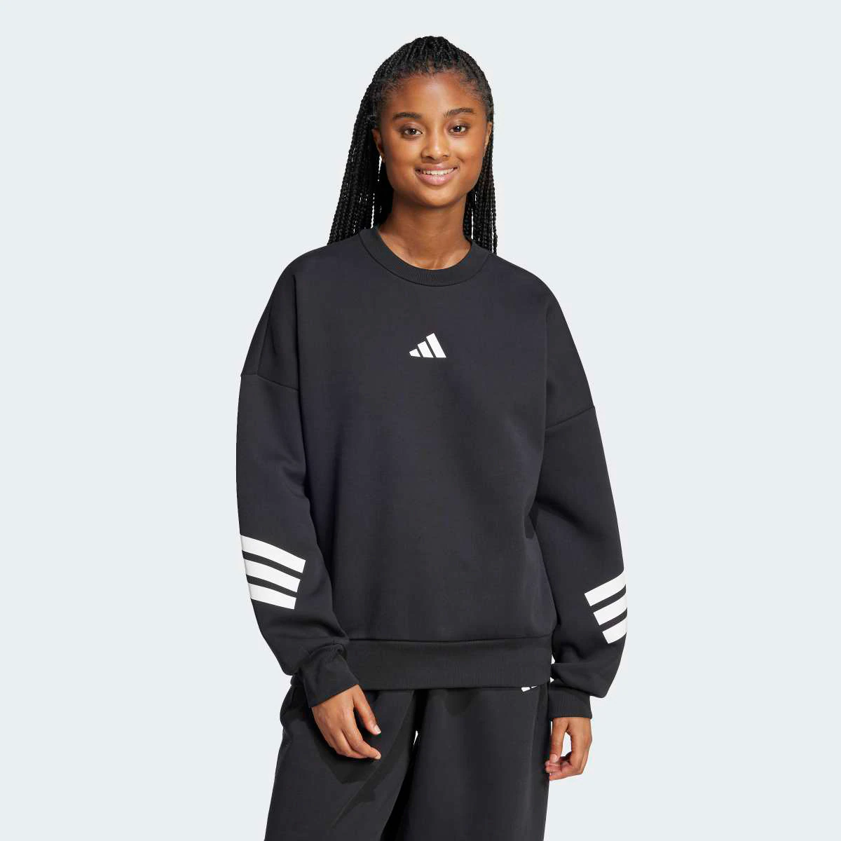 Adidas Future Icons 3 bandas sudadera mujer 👚