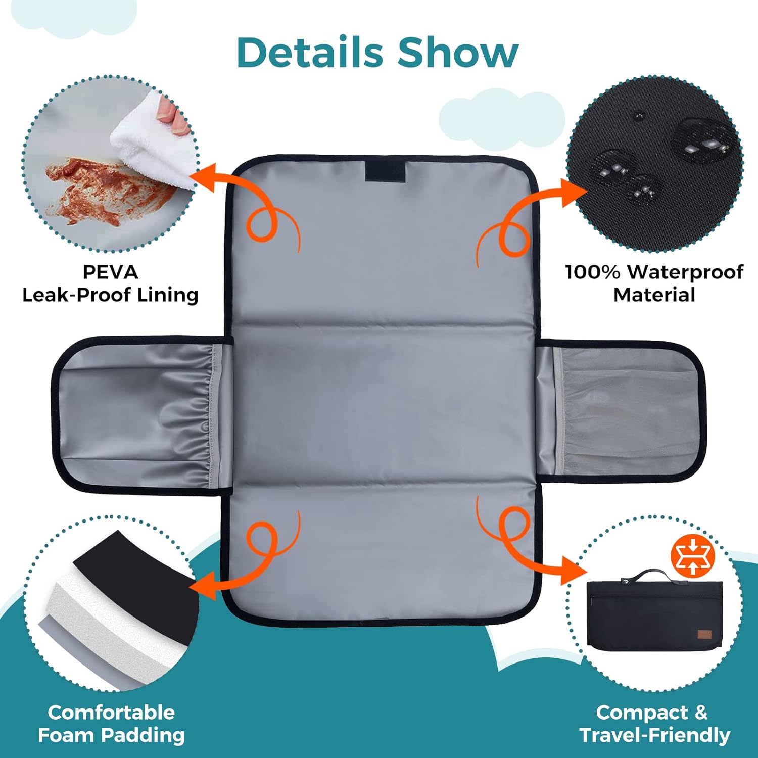 Thumbnail 5 de Gloppie Diaper Changing Mat Foldable 40x60 cm