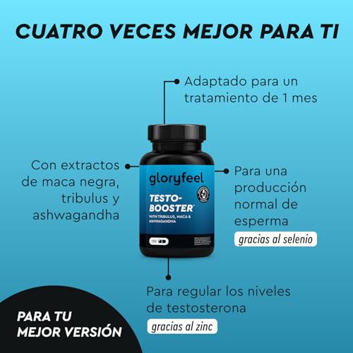 Detalle de Gloryfeel Testo-Booster 120 cápsulas 💊