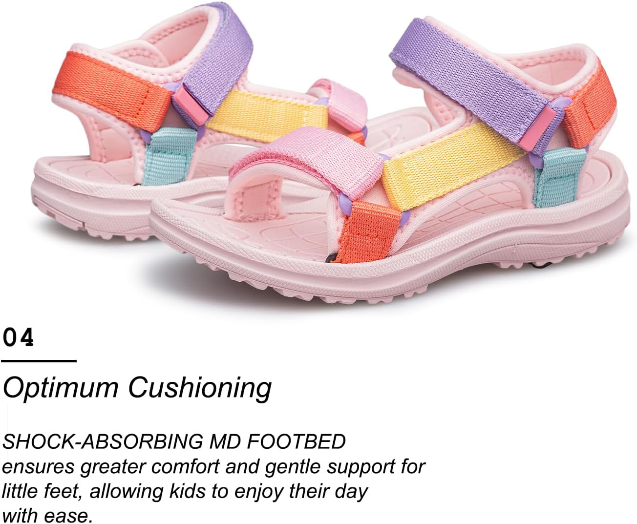 Thumbnail 6 de vibdiv Boys Girls Sandals Open-Toe Summer Outdoor Unisex Child Sport Sandals