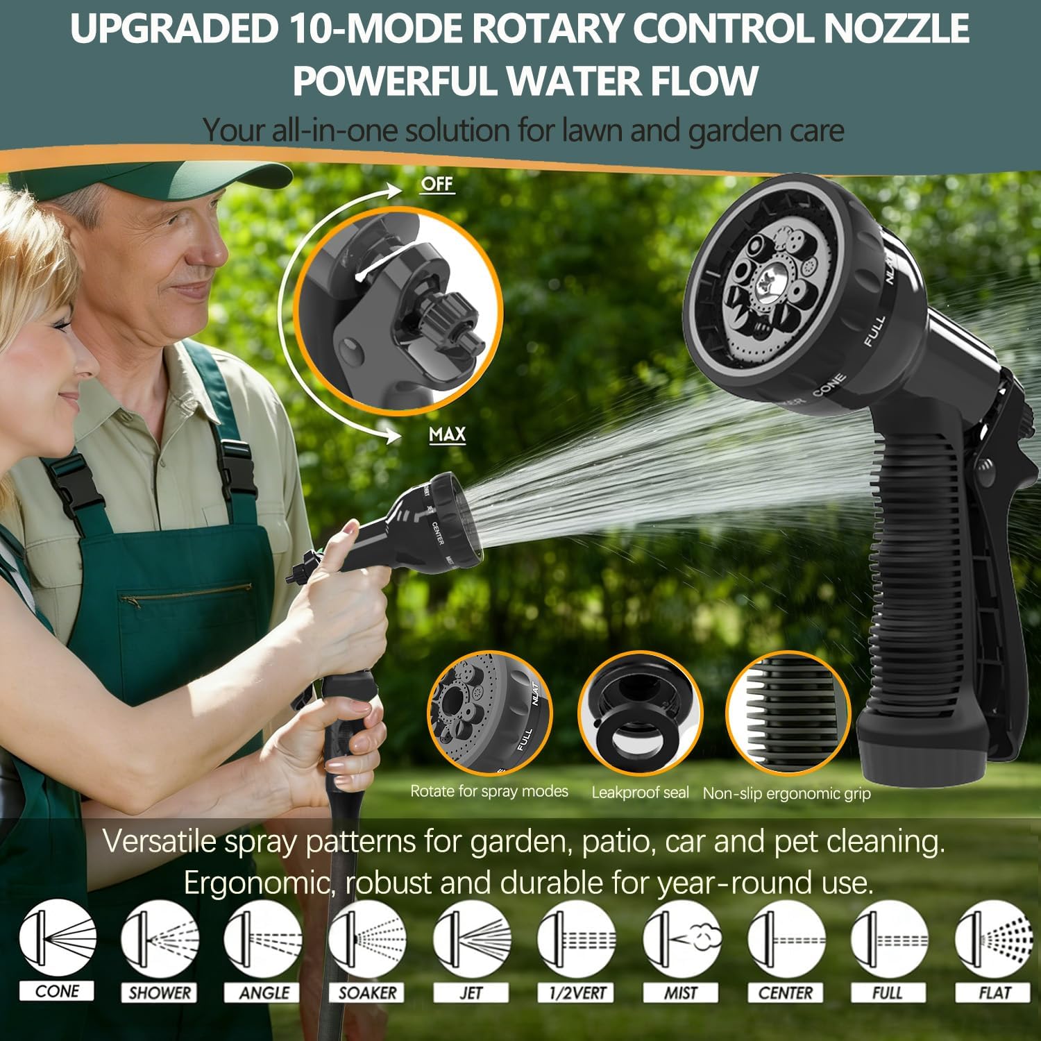 Thumbnail 1 de HOMOZE Expandable Garden Hose 50ft